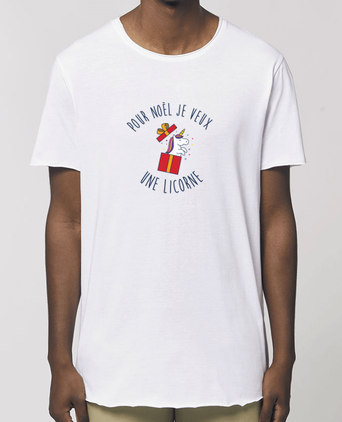 Tee-shirt Homme Noël - Je veux une licorne Par  tunetoo