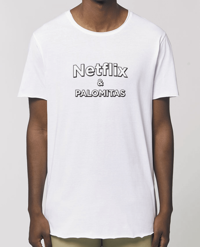Men\'s long t-shirt Stanley Skater Netflix and palomitas Par  tunetoo