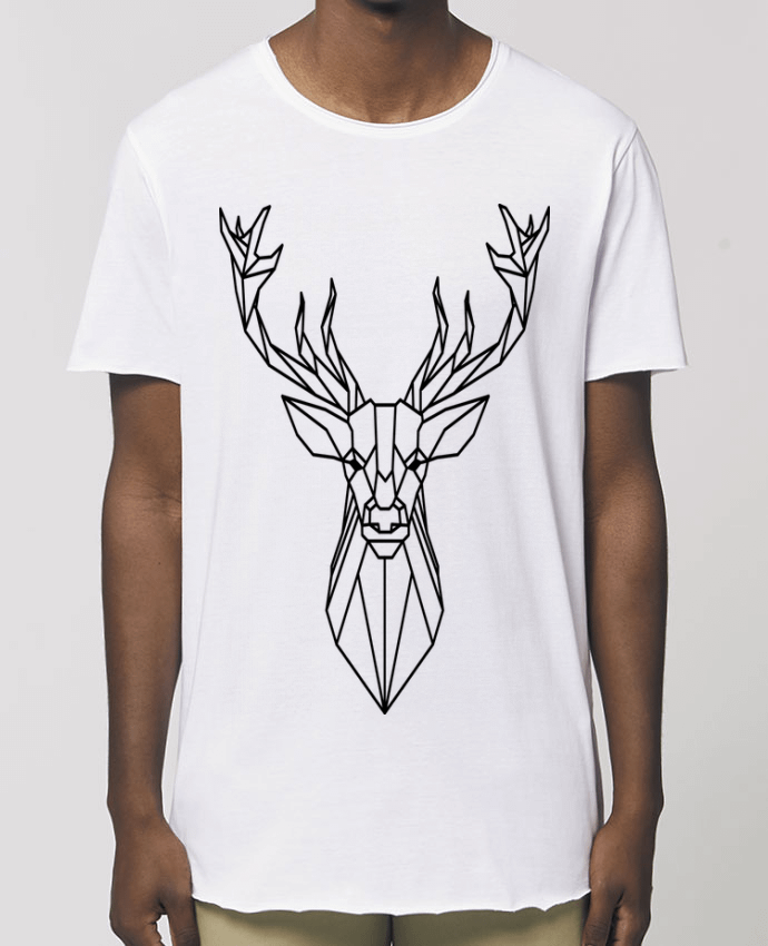 Camiseta larga pora él  Stanley Skater Cerf polygonal-Animal Par  Urban-Beast