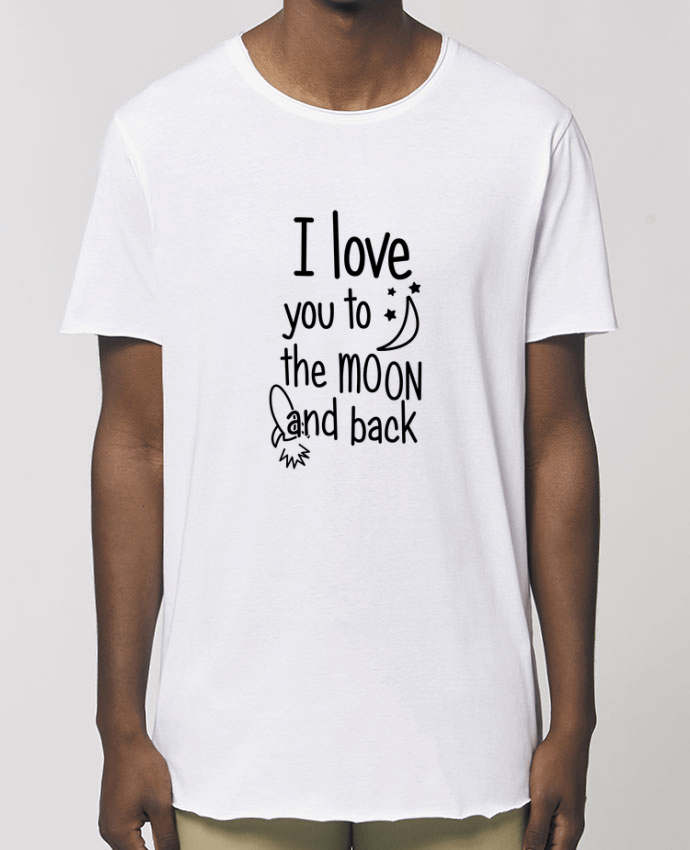 Camiseta larga pora él  Stanley Skater I love you to the moon and back Par  tunetoo