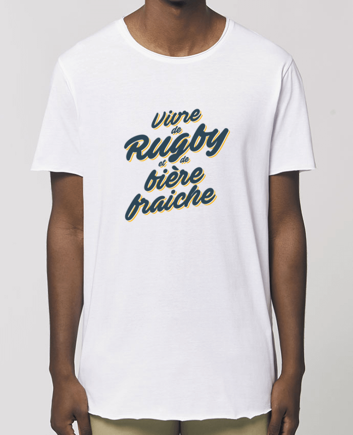 Camiseta larga pora él  Stanley Skater Vivre de rugby et de bière fraîche Par  tunetoo