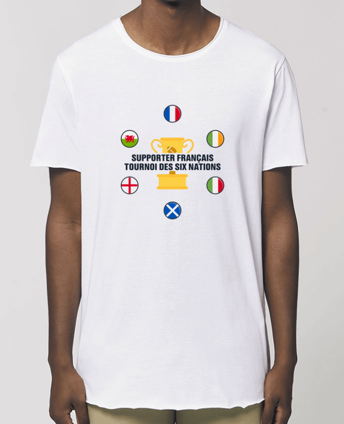 T-Shirt Long - Stanley SKATER Supporter français - Tournoi des six nations Par  tunetoo