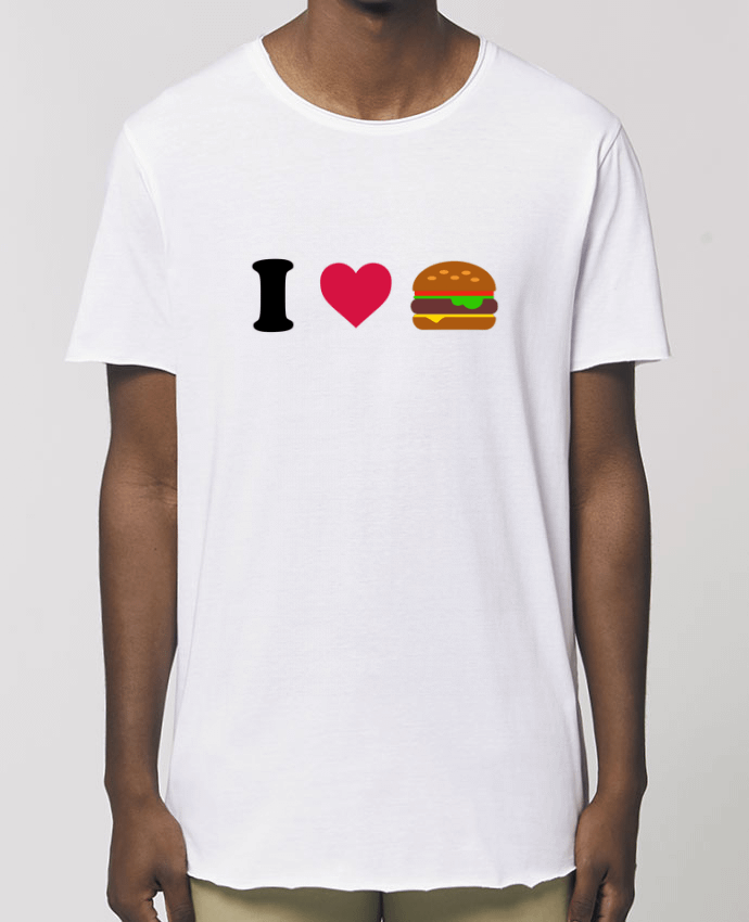 Men\'s long t-shirt Stanley Skater I love burger Par  tunetoo