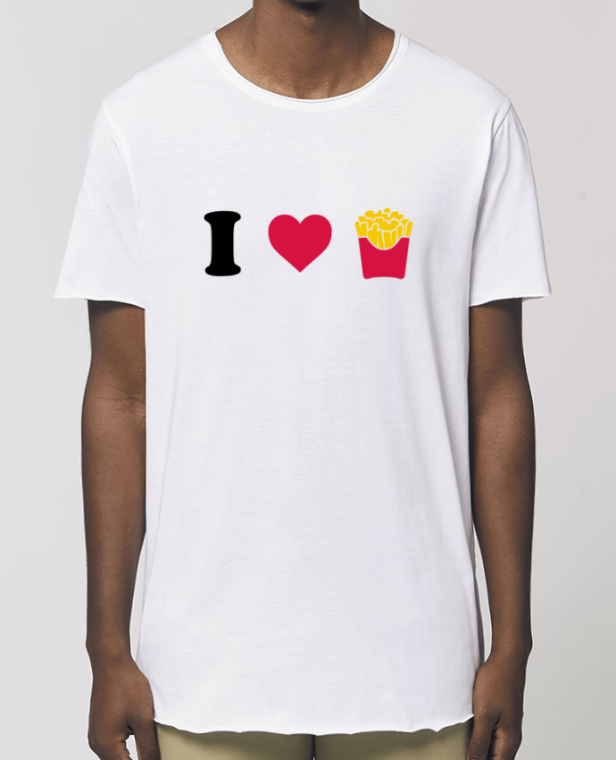 T-Shirt Long - Stanley SKATER I love fries Par  tunetoo