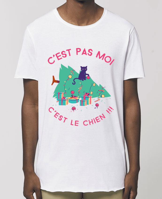 Men\'s long t-shirt Stanley Skater Humour de chat Par  SANDRA-WEB-DESIGN.CH