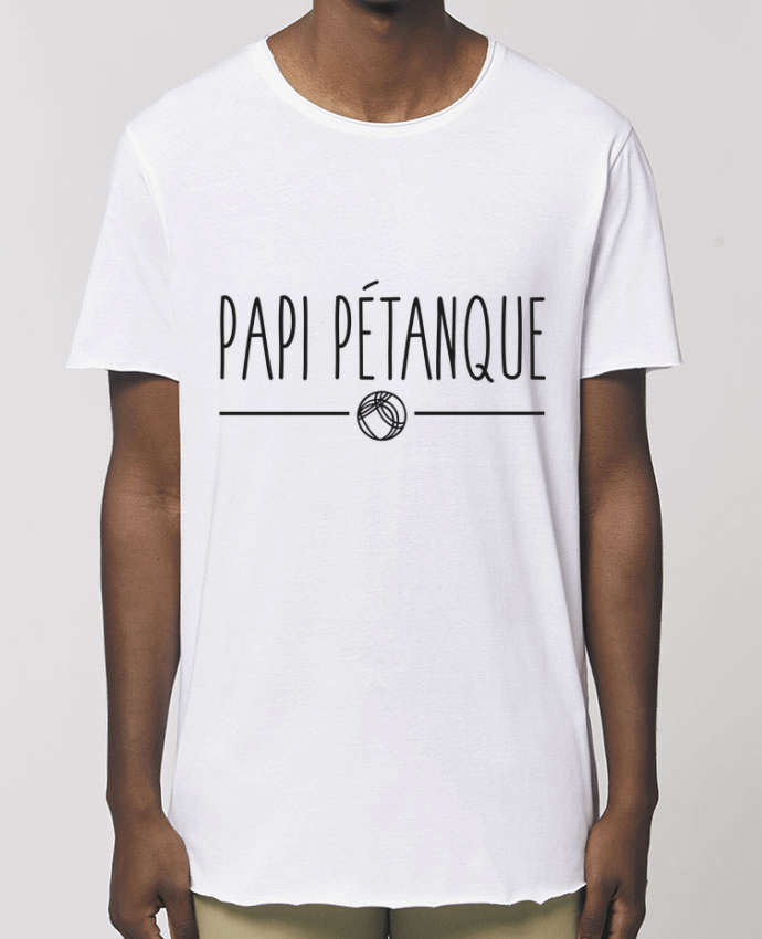 Men\'s long t-shirt Stanley Skater Papi pétanque Par  FRENCHUP-MAYO