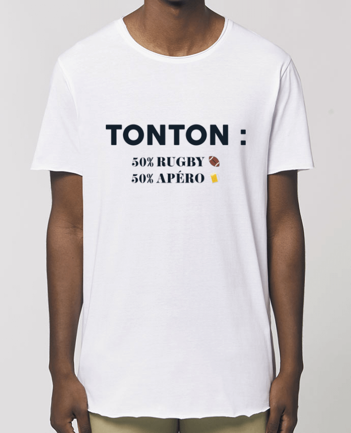 Tee-shirt Homme Tonton 50% rugby 50% apéro Par  tunetoo