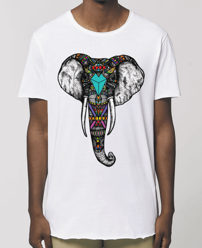 T-Shirt Long - Stanley SKATER Éléphant indien Par  jorrie