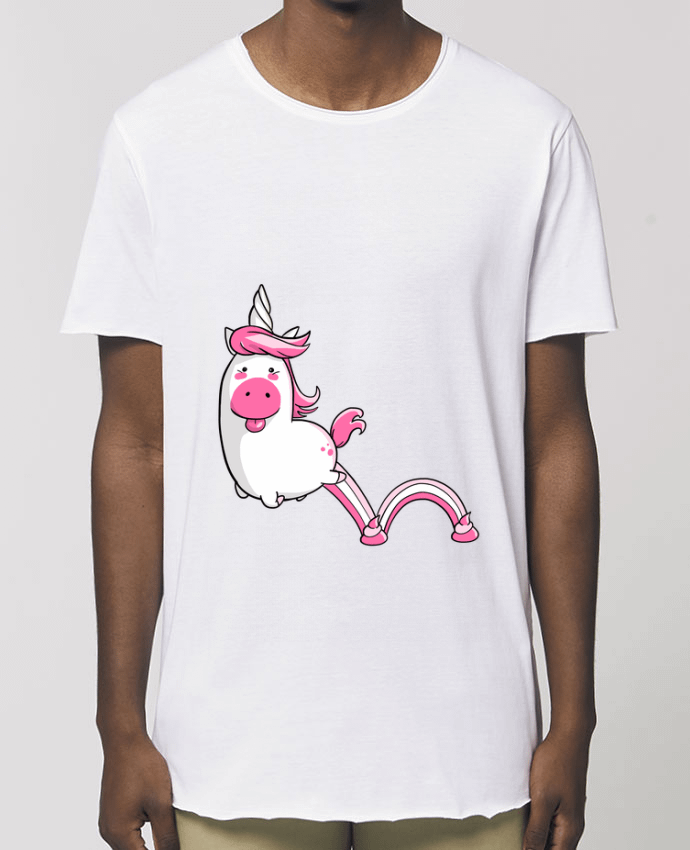 Tee-shirt Homme Licorne Sautillante - Version rose Par  Tomi Ax - tomiax.fr