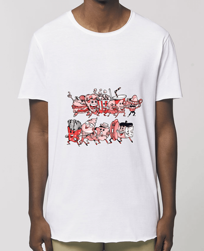 Men\'s long t-shirt Stanley Skater Snacking et fiesta Par  Tomi Ax - tomiax.fr