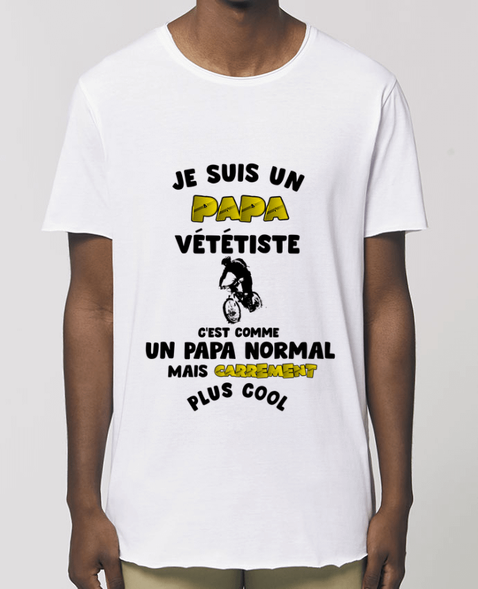 Men\'s long t-shirt Stanley Skater Papa vététiste Par  10signer