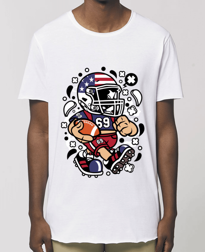 Men\'s long t-shirt Stanley Skater Football Américain Cartoon | By Kap Atelier Cartoon Par  Kap Atelier