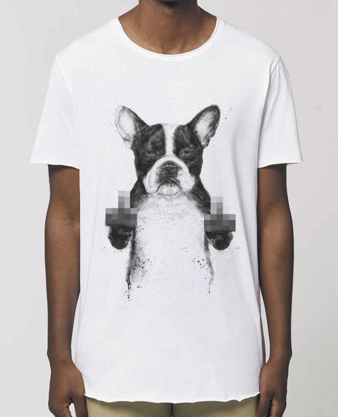 T-Shirt Long - Stanley SKATER Censored dog Par  Balàzs Solti
