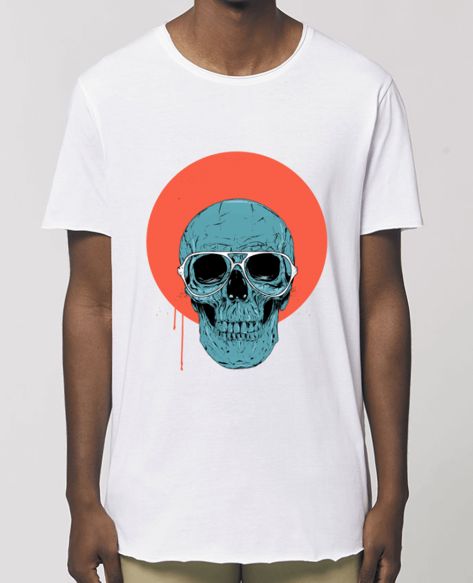 T-Shirt Long - Stanley SKATER Blue skull Par  Balàzs Solti