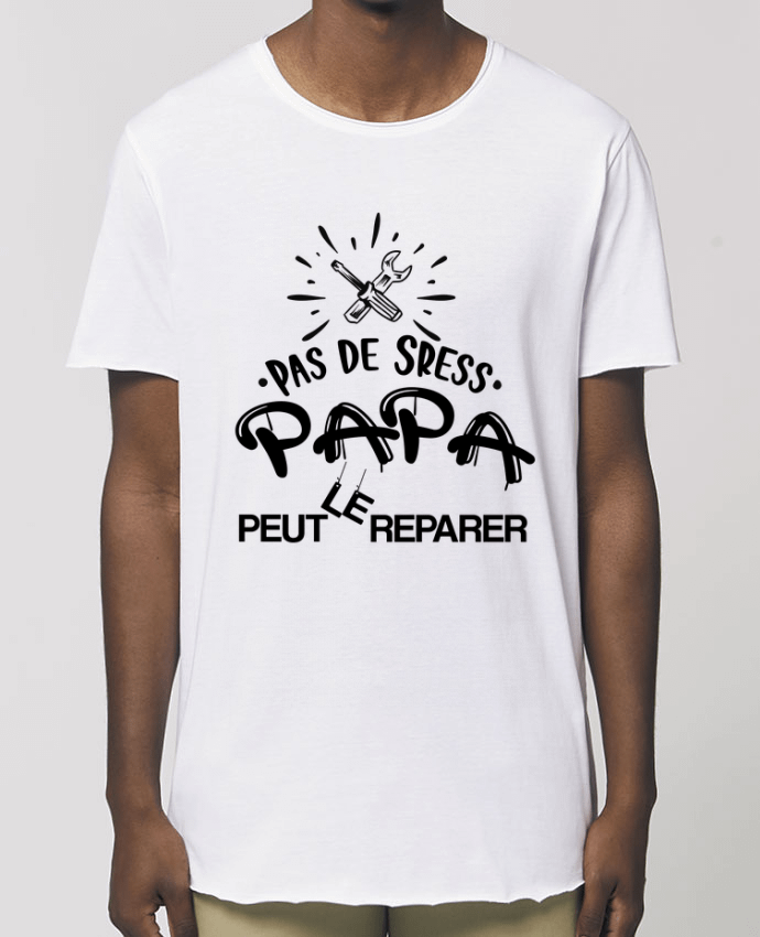 Camiseta larga pora él  Stanley Skater Papa bricoleur - Cadeau Papa - Fête des pères Par  CREATIVE SHIRTS