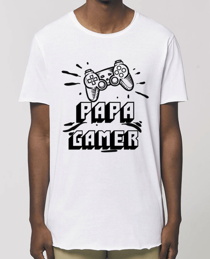 Camiseta larga pora él  Stanley Skater Papa Gamer - Papa jeux vidéos - Fête des pères Par  CREATIVE SHIRTS