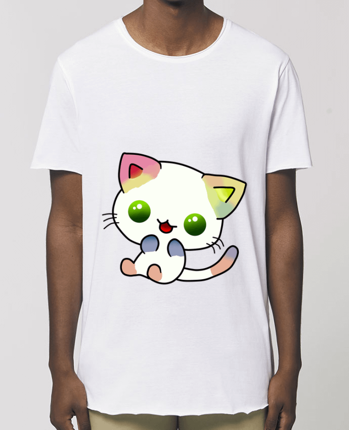 T-Shirt Long - Stanley SKATER Gato Coloreado Par  MaaxLoL