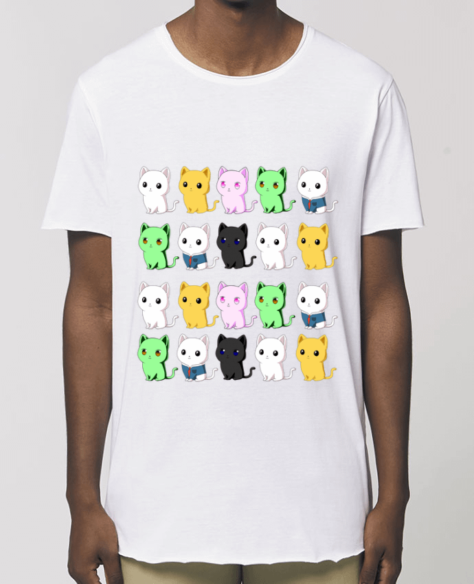 Tee-shirt Homme Mini gatos de colores Par  MaaxLoL