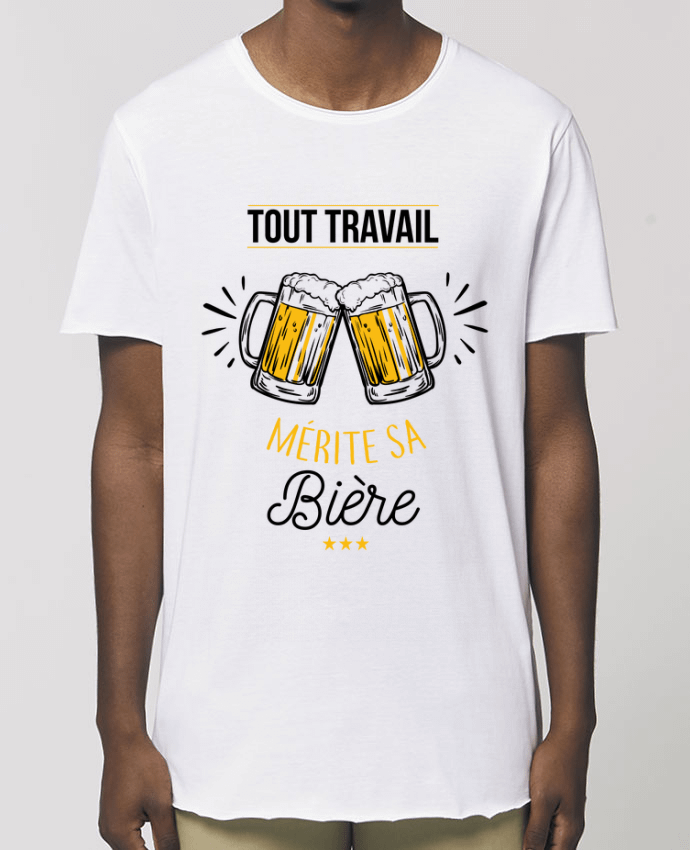 Tee-shirt Homme Tout travail mérite sa bière Par  La boutique de Laura