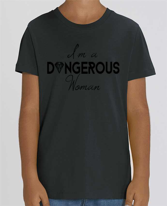 Camiseta Infantil Algodón Orgánico MINI CREATOR I'm a dangerous woman Par CycieAndThings