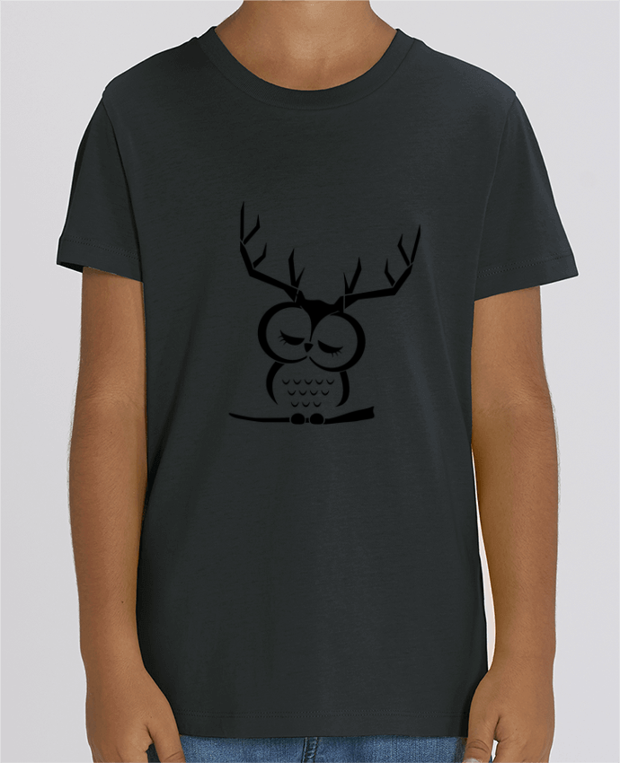 T-shirt Enfant Hibou cerf Par Ikare