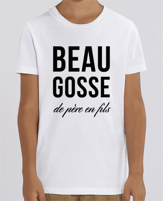 Camiseta Infantil Algodón Orgánico MINI CREATOR Beau gosse de père en fils Par tunetoo