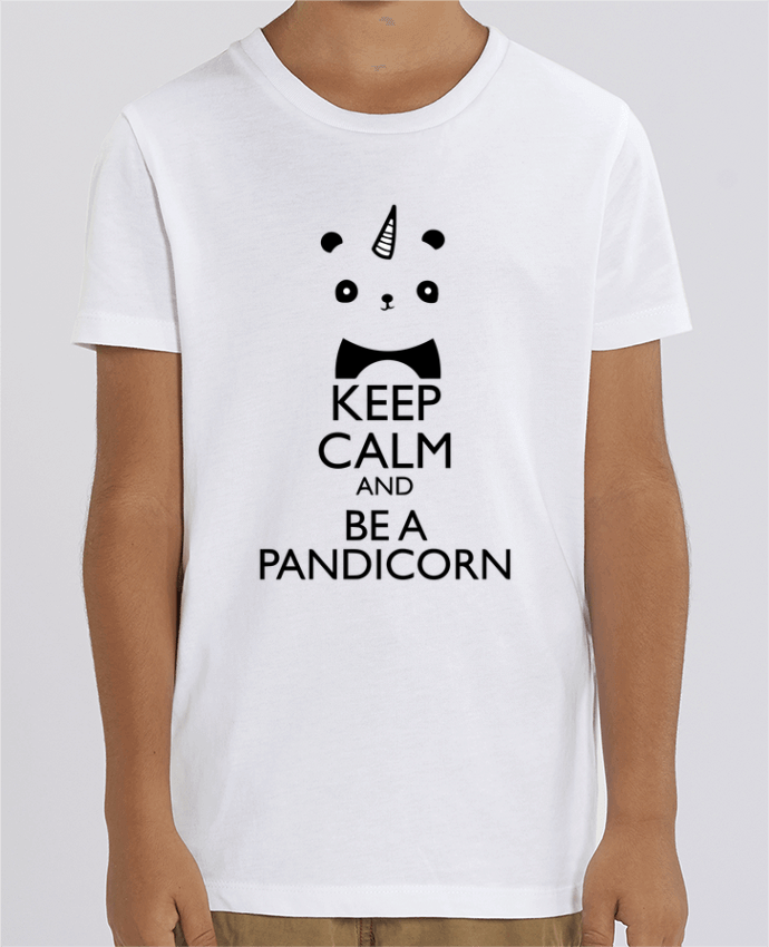 Camiseta Infantil Algodón Orgánico MINI CREATOR keep calm and be a Pandicorn Par tunetoo