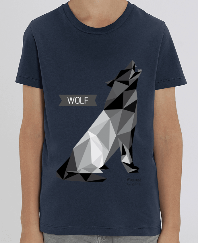 T-shirt Enfant WOLF Origami Par Mauvaise Graine