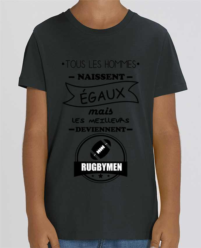 T-shirt Enfant Tous les hommes naissent égaux mais les meilleurs deviennent rugbymen, rugbyman, rugb