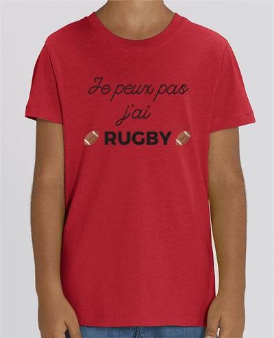 T-shirt Enfant Je peux pas j'ai Rugby Par Ruuud