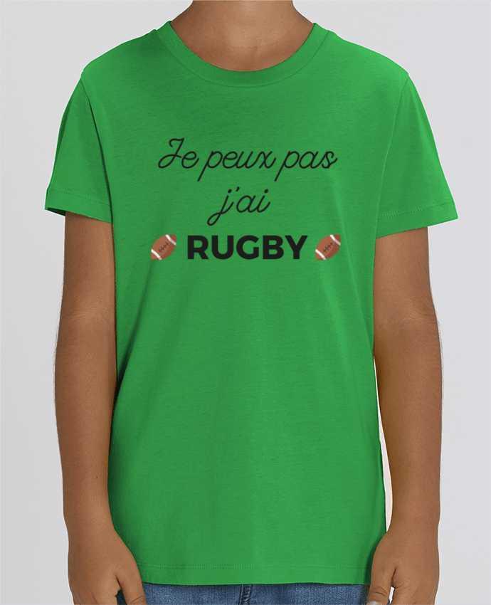 Camiseta Infantil Algodón Orgánico MINI CREATOR Je peux pas j'ai Rugby Par Ruuud
