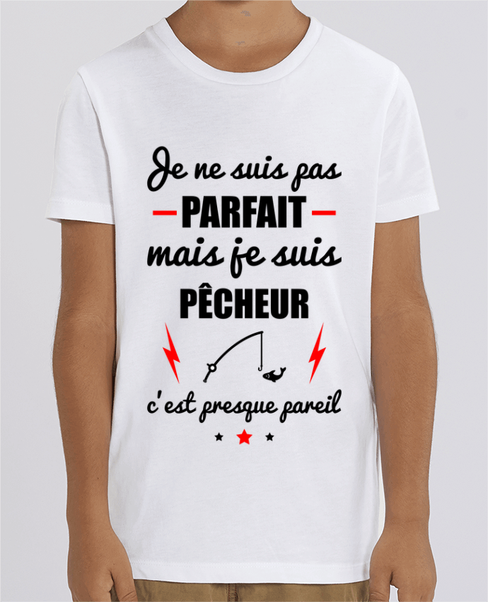 Kids T-shirt Mini Creator Je ne suis pas byfait mais je suis pêcheur c'est presque byeil Par Benichan