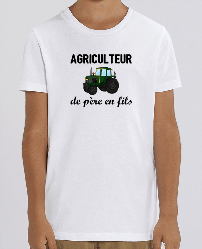 Camiseta Infantil Algodón Orgánico MINI CREATOR Agriculteur de père en fils Par tunetoo