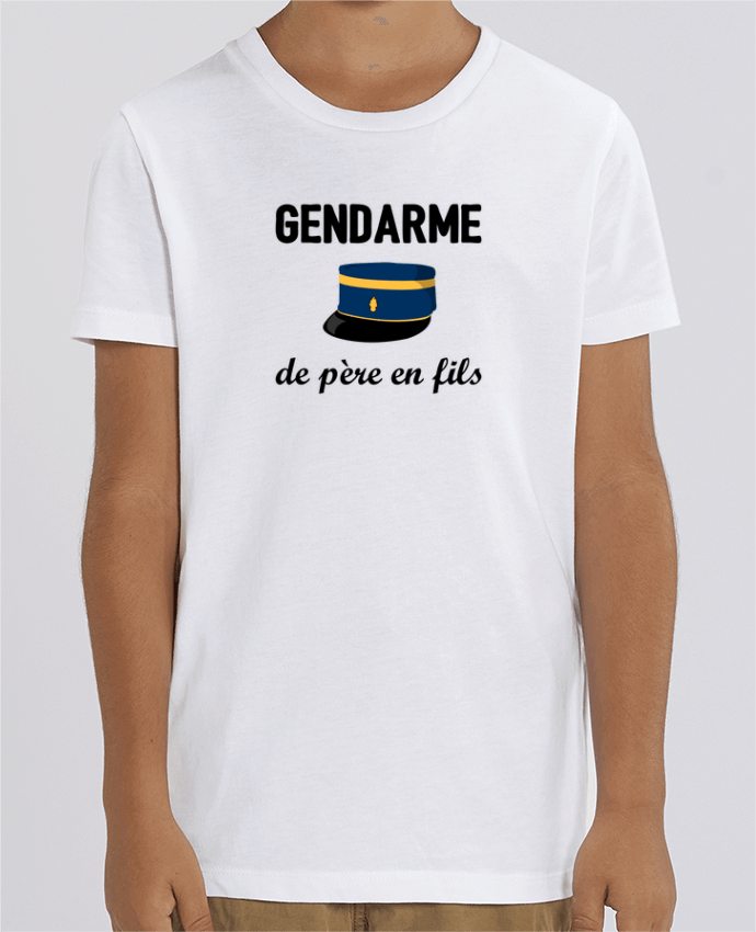 T-shirt Enfant Gendarme de père en fils Par tunetoo