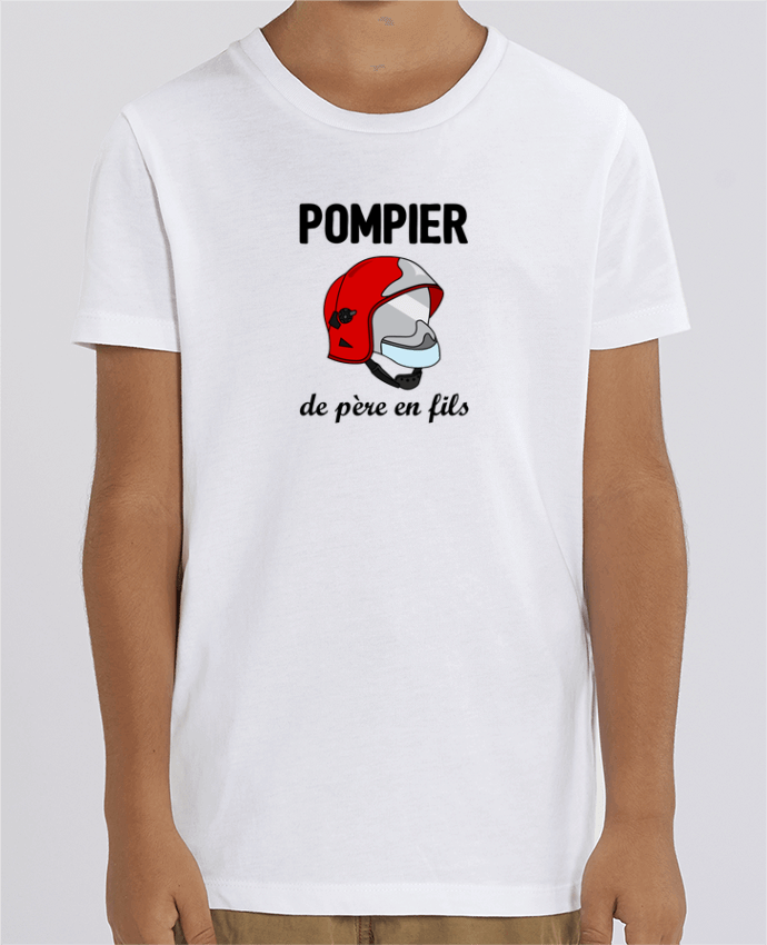 T-shirt Enfant Pompier de père en fils Par tunetoo