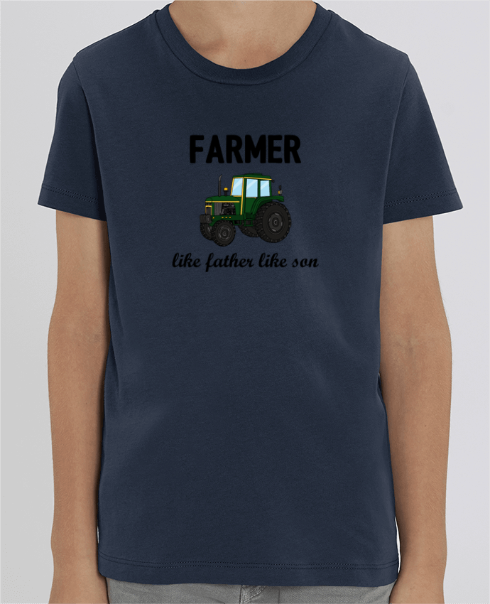Camiseta Infantil Algodón Orgánico MINI CREATOR Farmer Like father like son Par tunetoo