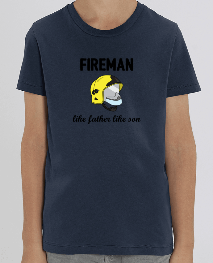 Camiseta Infantil Algodón Orgánico MINI CREATOR Fireman Like father like son Par tunetoo
