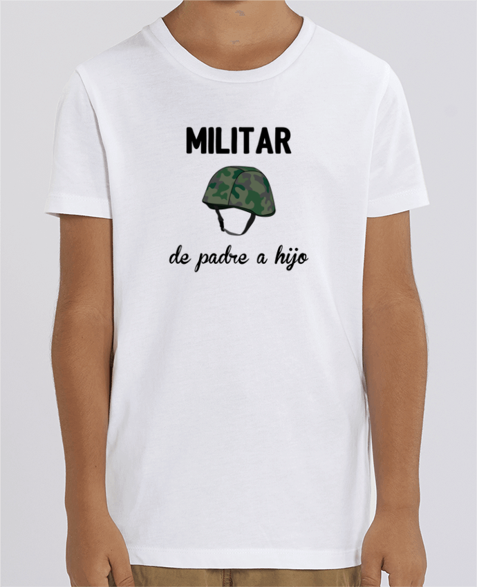 Camiseta Infantil Algodón Orgánico MINI CREATOR Militar de padre a hijo Par tunetoo