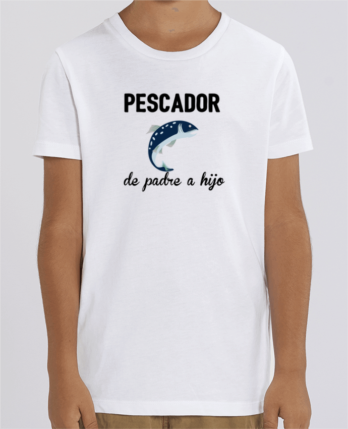 Camiseta Infantil Algodón Orgánico MINI CREATOR Pescador de padre a hijo Par tunetoo