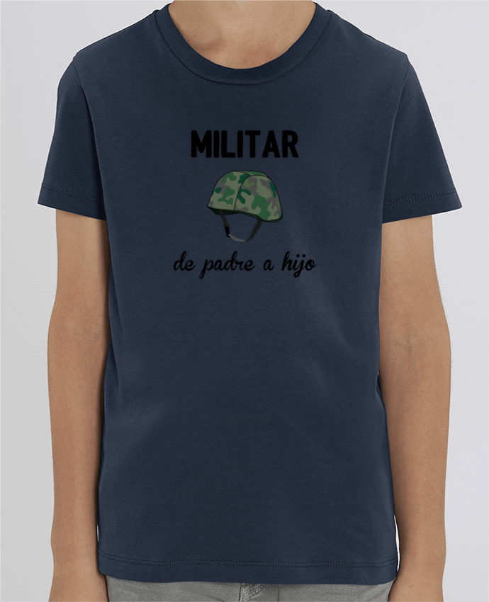 Camiseta Infantil Algodón Orgánico MINI CREATOR Militar de padre a hijo Par tunetoo
