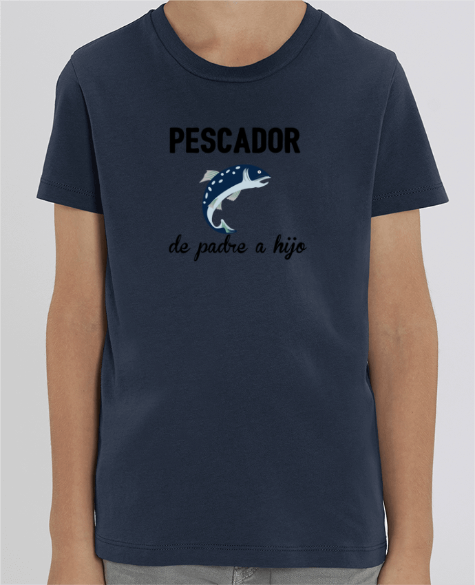 Camiseta Infantil Algodón Orgánico MINI CREATOR Pescador de padre a hijo Par tunetoo