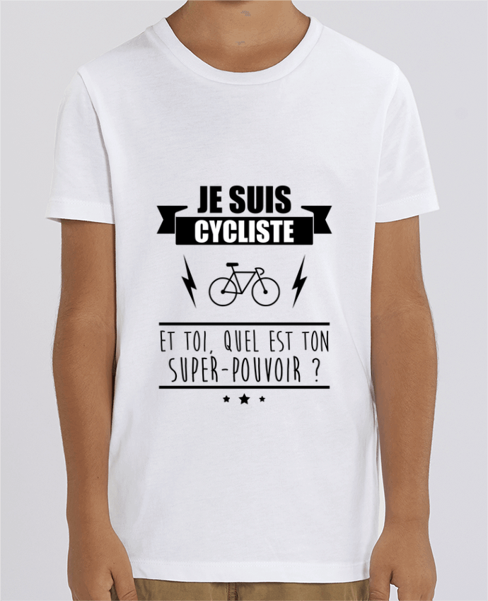 Kids T-shirt Mini Creator Je suis cycliste et toi, quel est on super-pouvoir ? Par Benichan