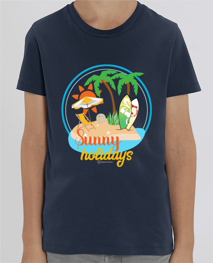 T-shirt Enfant Sunny holidays - modèle t-shirt clair Par bigpapa-factory