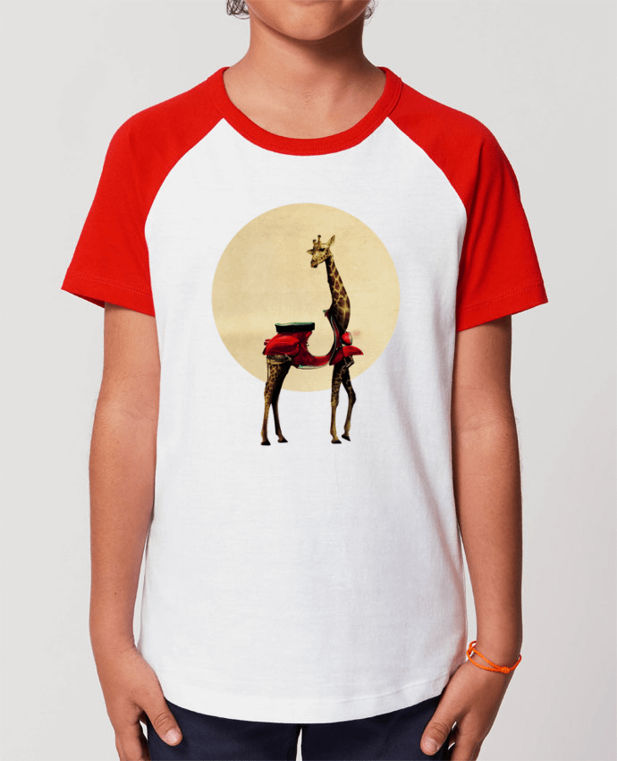 Kids\' contrast short sleeve t-shirt Mini Catcher Short Sleeve Giraffe Par ali_gulec