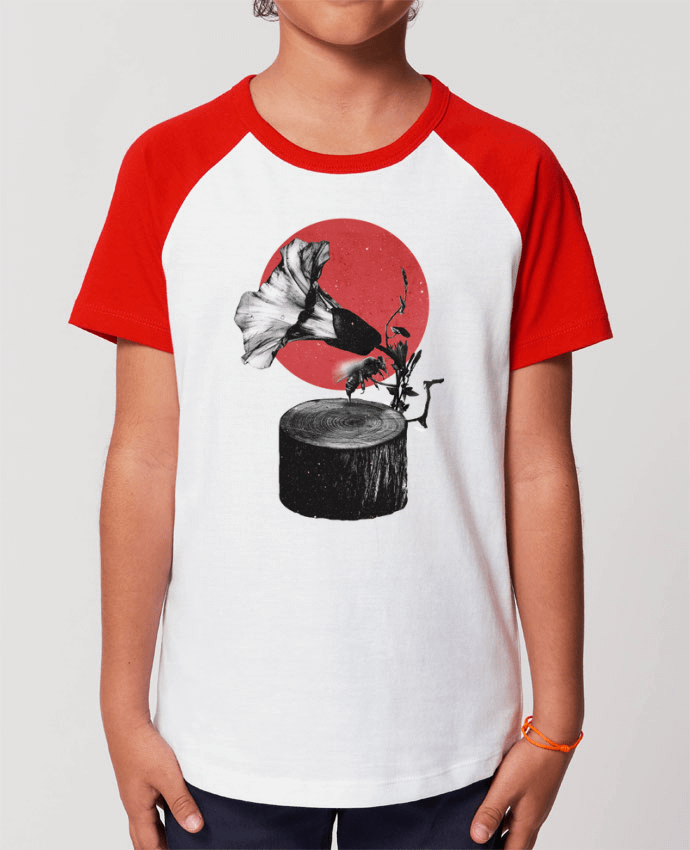 T-shirt Baseball Enfant- Coton - STANLEY MINI CATCHER Gramophone Par ali_gulec