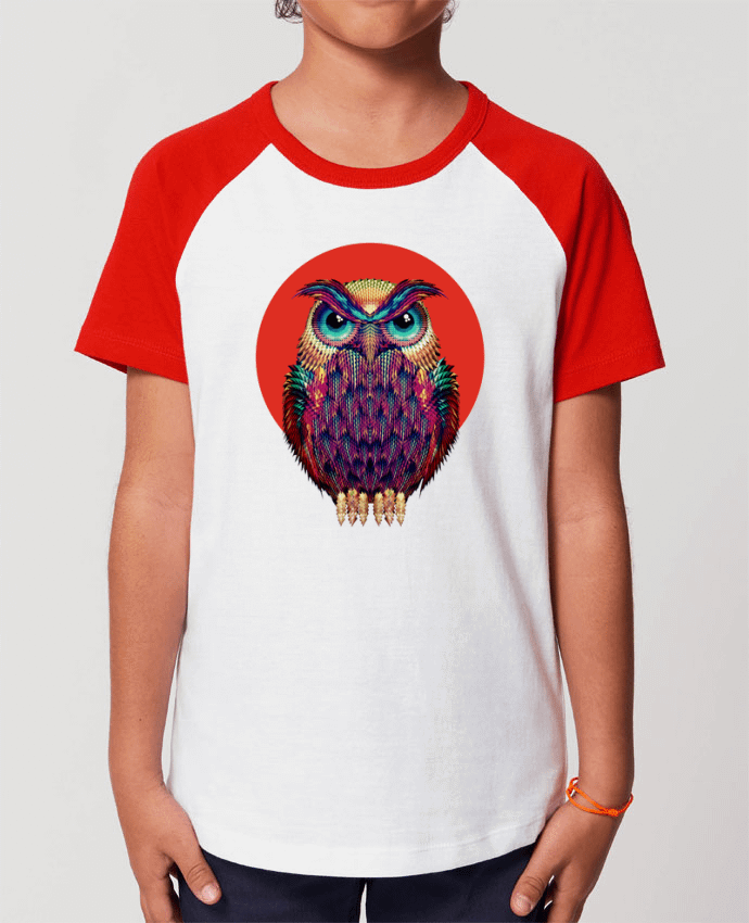 Kids\' contrast short sleeve t-shirt Mini Catcher Short Sleeve Owl Par ali_gulec