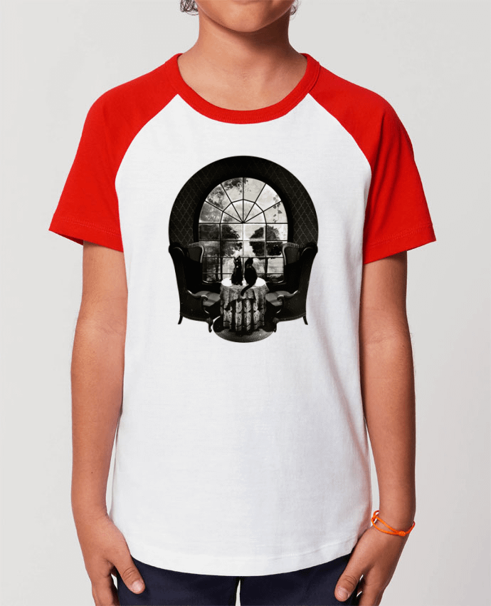 Kids\' contrast short sleeve t-shirt Mini Catcher Short Sleeve Room skull Par ali_gulec