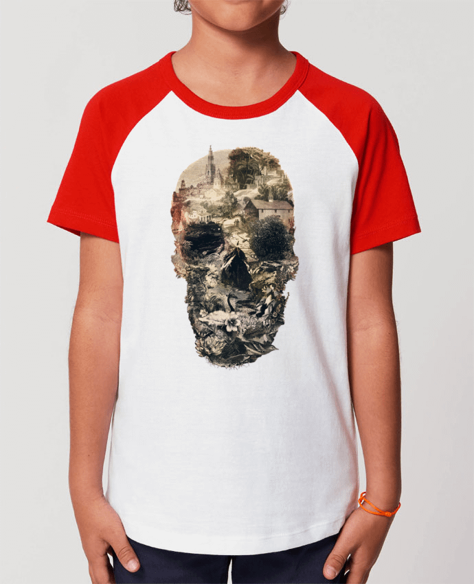 T-shirt Baseball Enfant- Coton - STANLEY MINI CATCHER Skull town Par ali_gulec