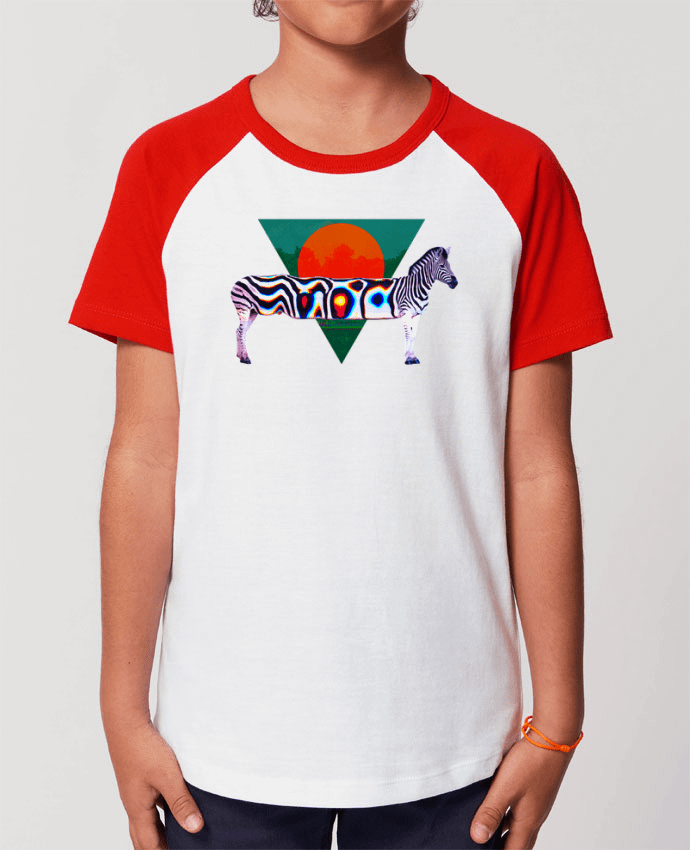 T-shirt Baseball Enfant- Coton - STANLEY MINI CATCHER Zebra Par ali_gulec