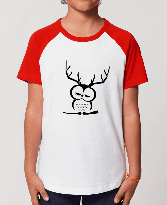 Tee-shirt Enfant Hibou cerf Par Ikare